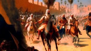 Took Ancinet Arab Umayyad Warriors In Battle On Marrakech